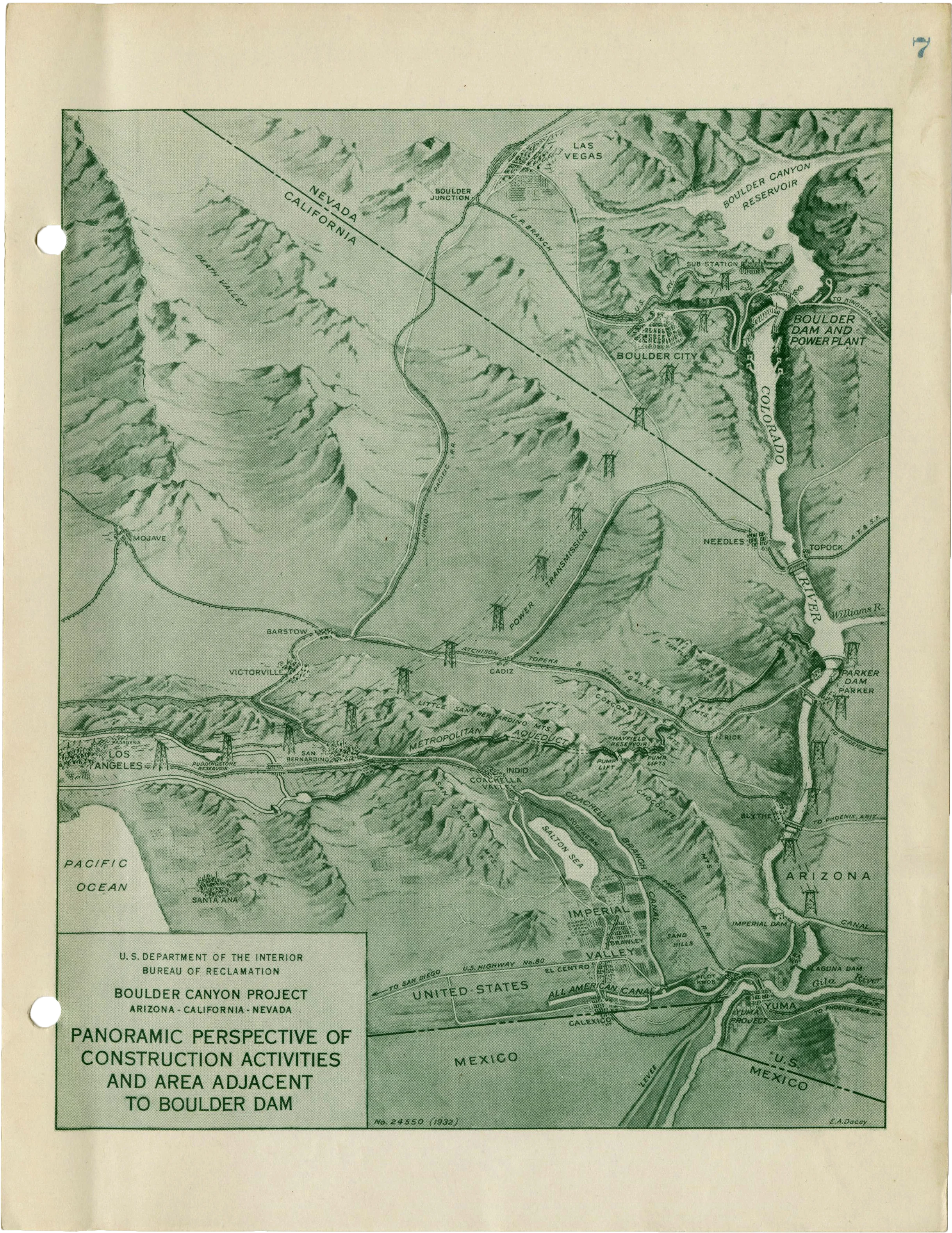 Panoramic Perspective Map of the Construction Activities