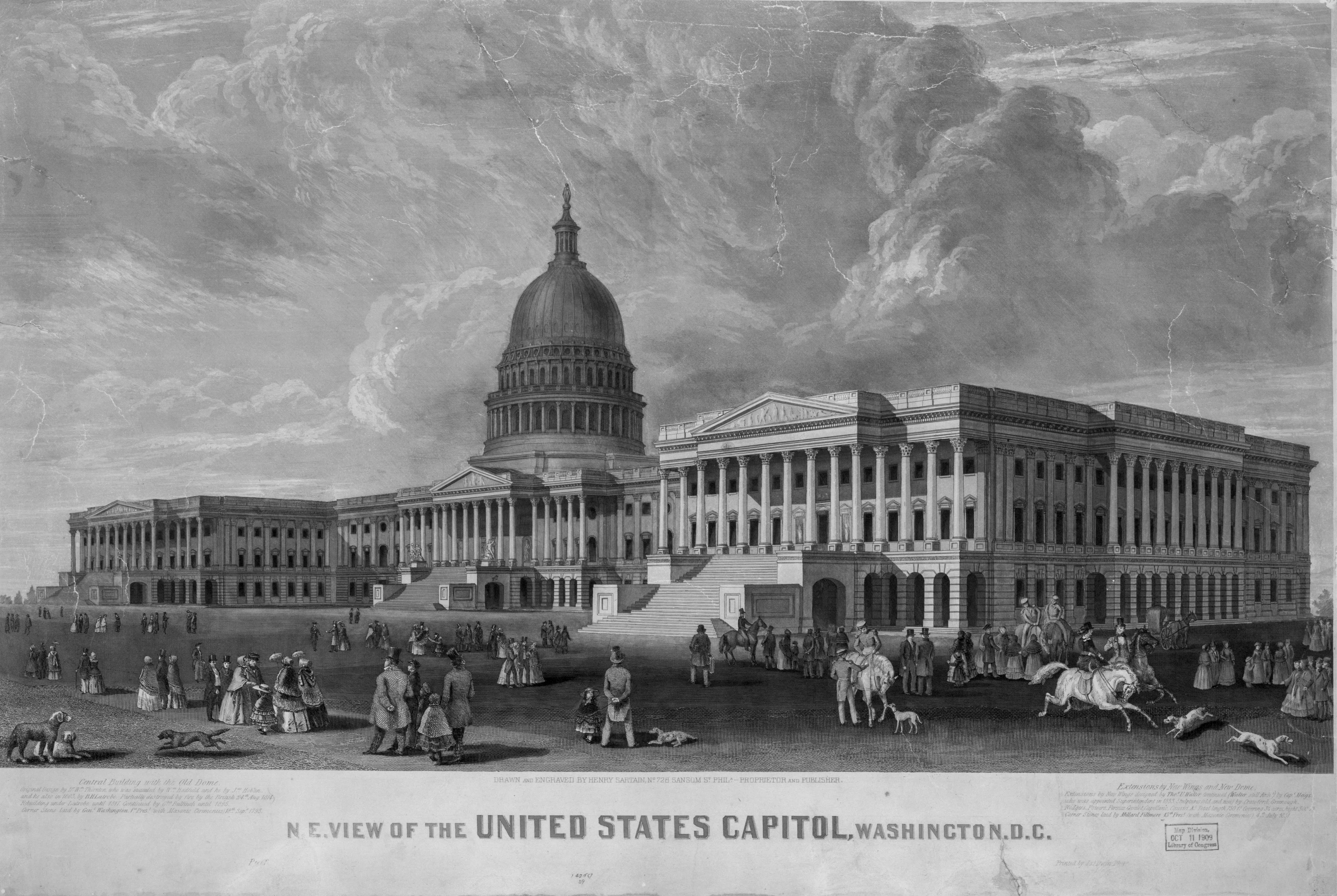N.E. view of the United States Capitol